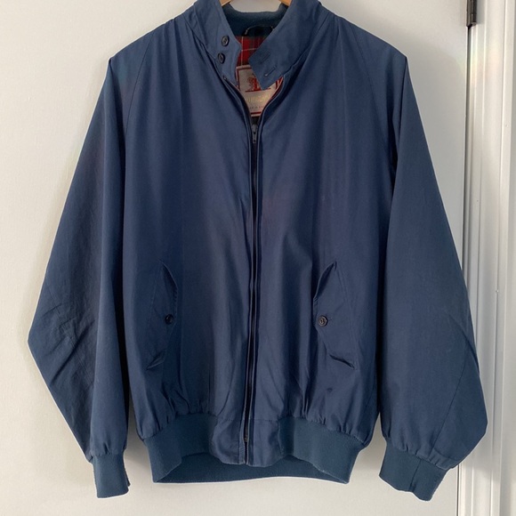 Baracuda Four Climes Made in England Blue Bomber Jacket Size 42 - Picture 6 of 13